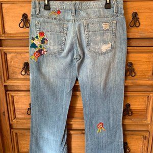Joe's Jeans Size 28 Vintage Series 1971 Embroidered Flare Floral The Socialite